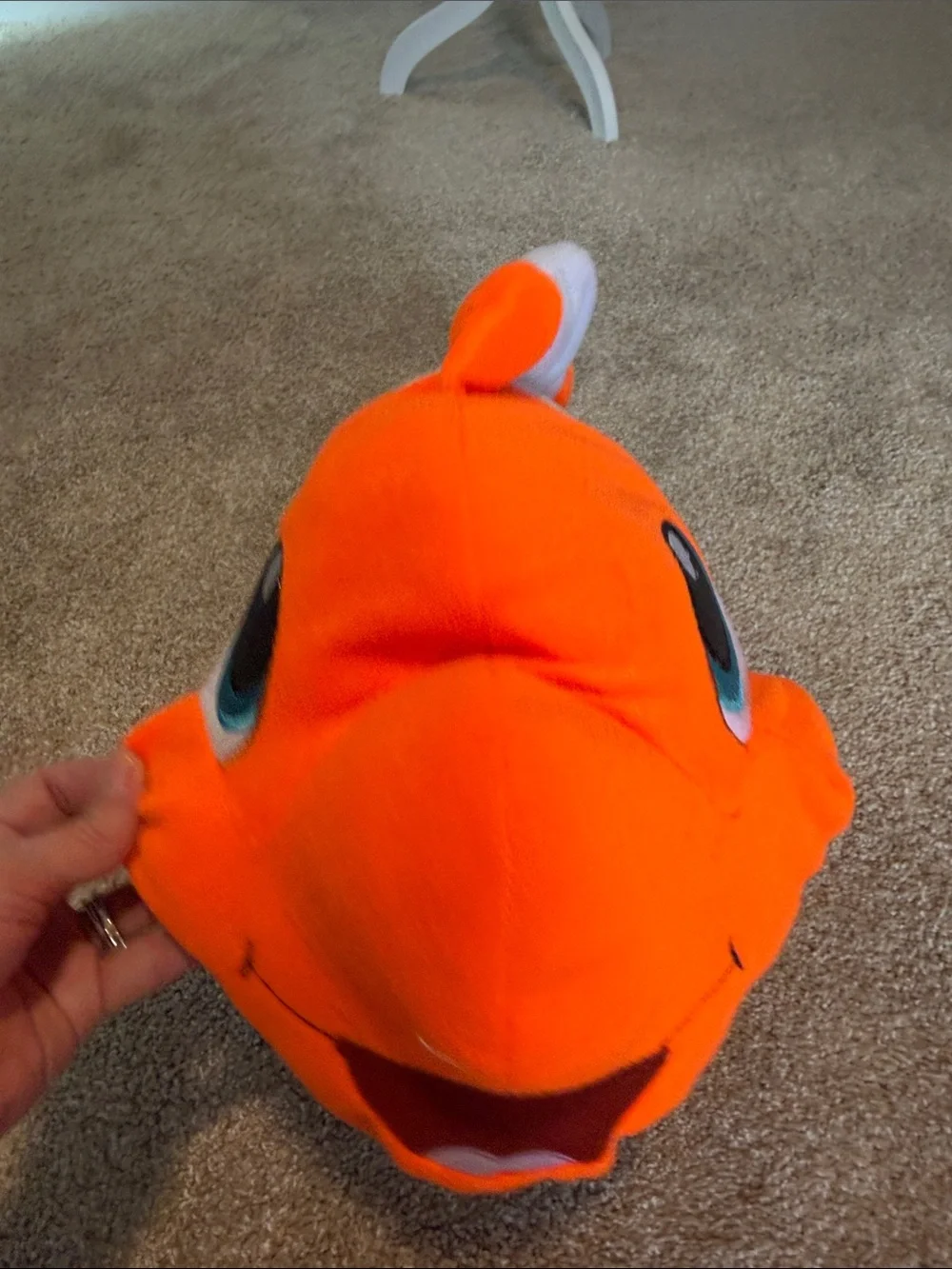 Nemo Plush Orange & White Clownfish Pet Toy